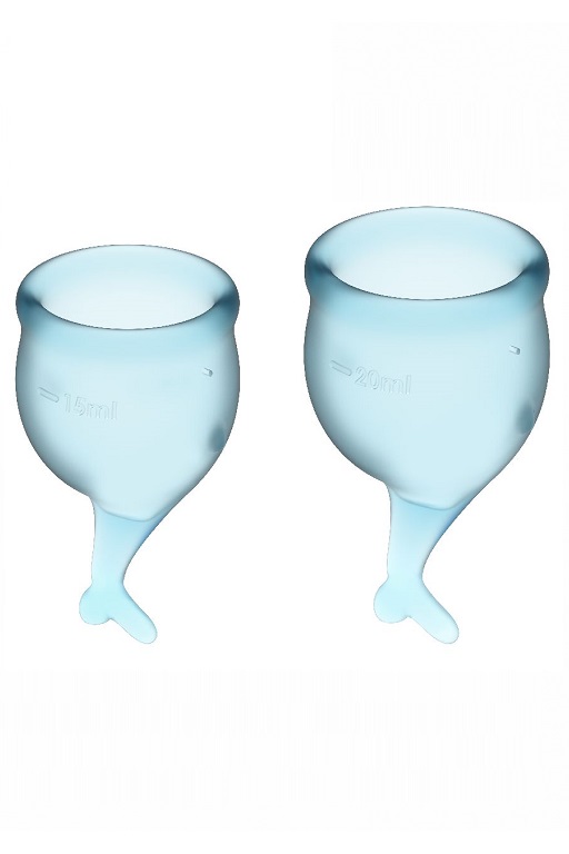    Satisfyer Feel secure Menstrual Cup (light blue)