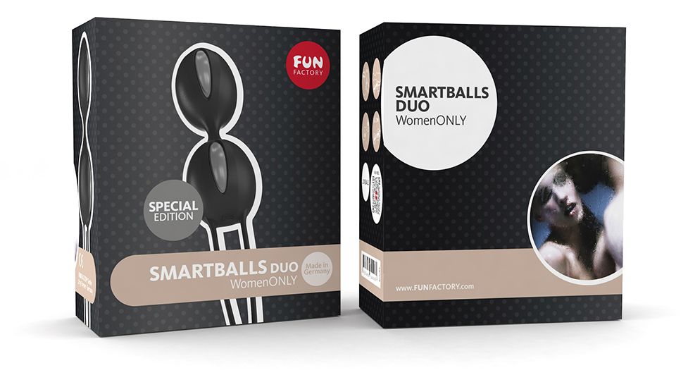 FF Вагинальные шарики Smartballs Duo черно-серый