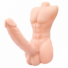 Реалистичный фаллоимитатор с торсом Temptation Bigger Man Monster Dick 