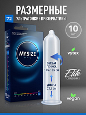 Презервативы MY SIZE PRO №10 размер 72 